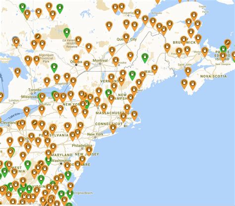 MAP Electric Car Charging Stations Map